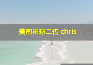 美国排球二传 chris